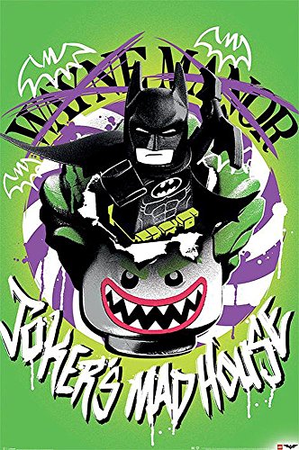 The LEGO Batman Movie Joker's Mad House (61cm x 91,5cm) + un poster surprise en cadeau!