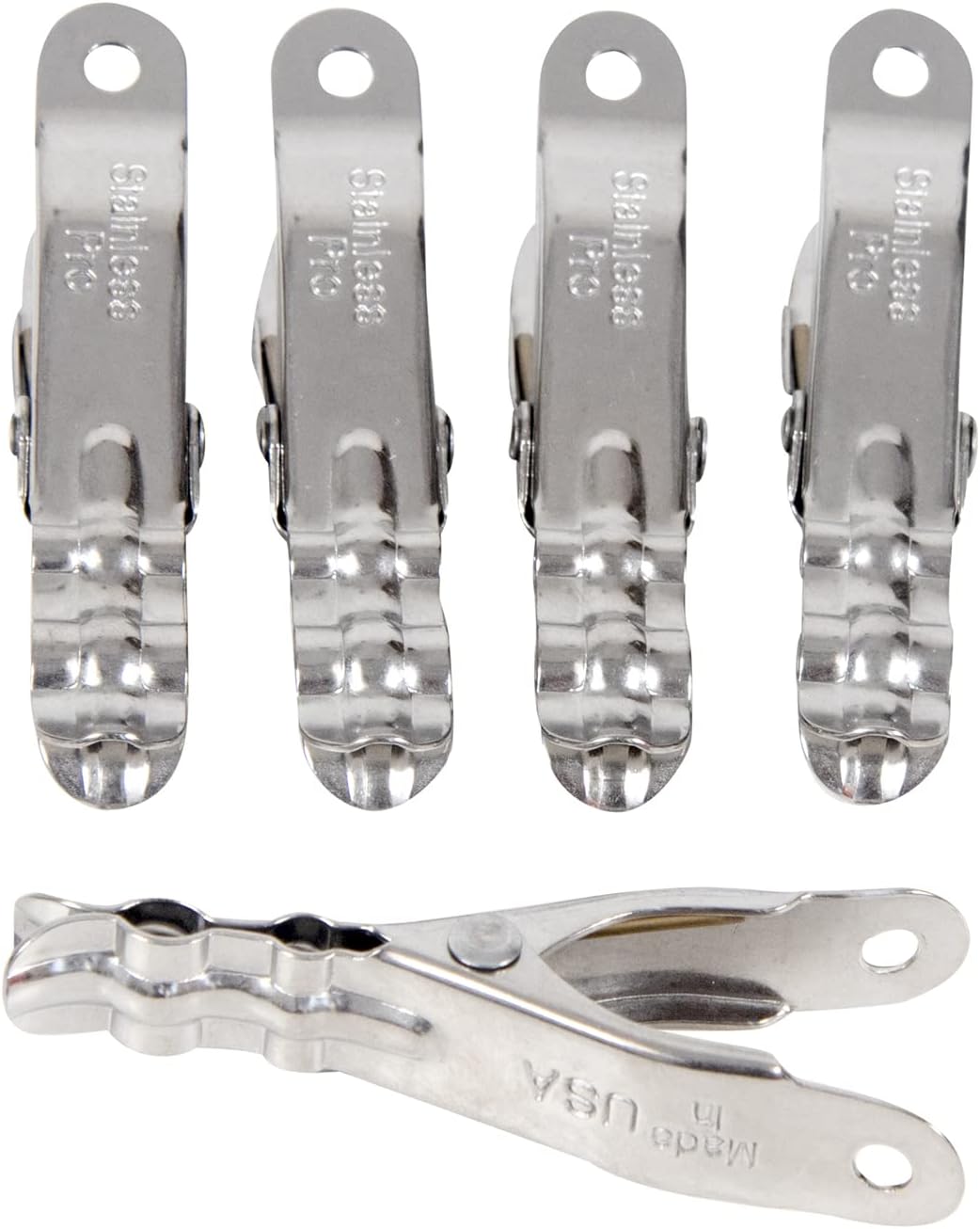 Stainless Pro - Clothespins/Line Grips - Made in USA - 25 pc. (Standard)