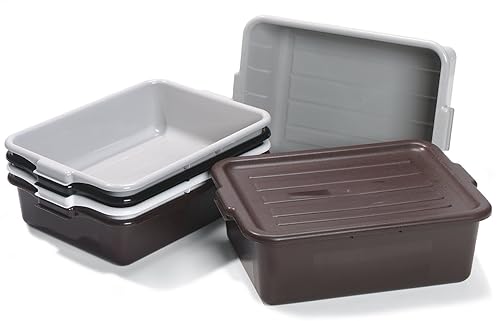 Miniatura 2 de Carlisle FoodService Products 4401003 Comfort Curve BusUtility Box, 20 pulgadas de largo x 15 pulgadas de ancho x 5 pulgadas de alto, negro (paquete