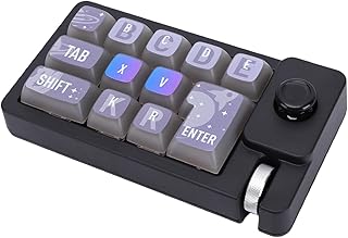 Diyeeni 12 Key Mechanical Gaming Keyboard with Hot Swappable Switches 8 RGB Backlight Modes for PC Mac Gaming and Work