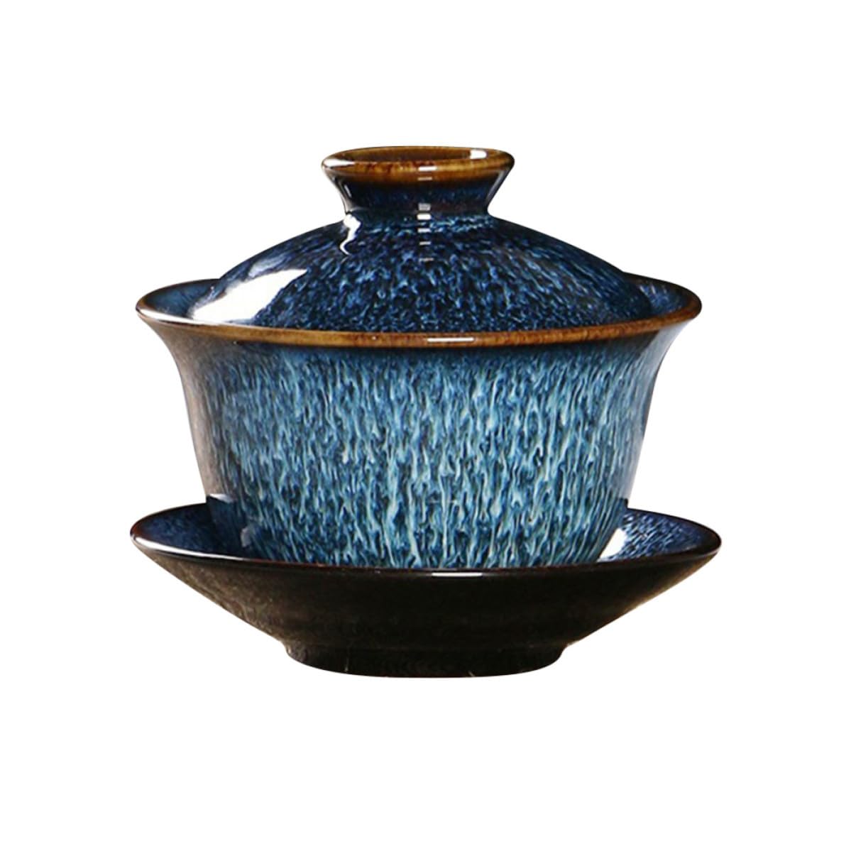 Taza de té vintage con tapa de cerámica de 140ml para disfrutar de tu momento de calma en casa