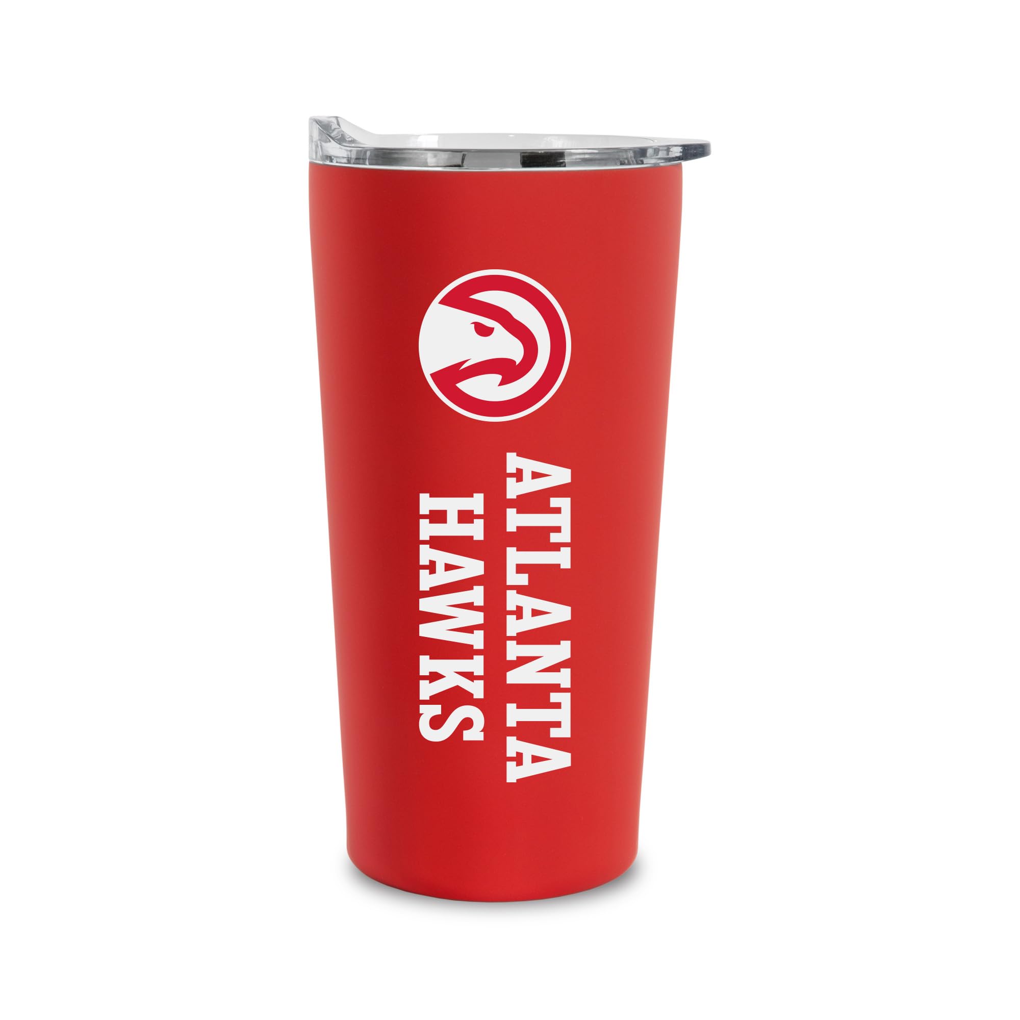 Rico Industries NBA Basketball Atlanta Hawks 18oz Soft Touch, Easy Grip Tumbler