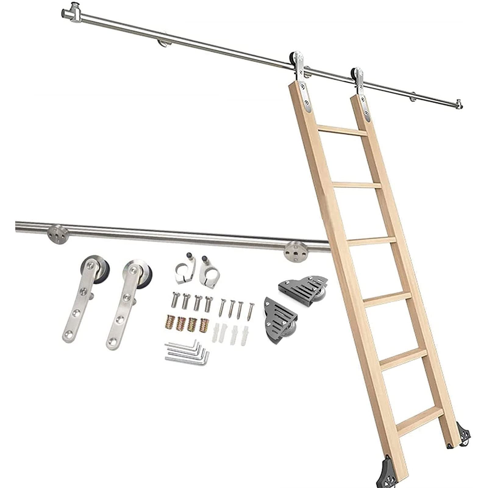 Kit quincaillerie pour échelle coulissante en acier inoxydable haut de gamme pour bureau
