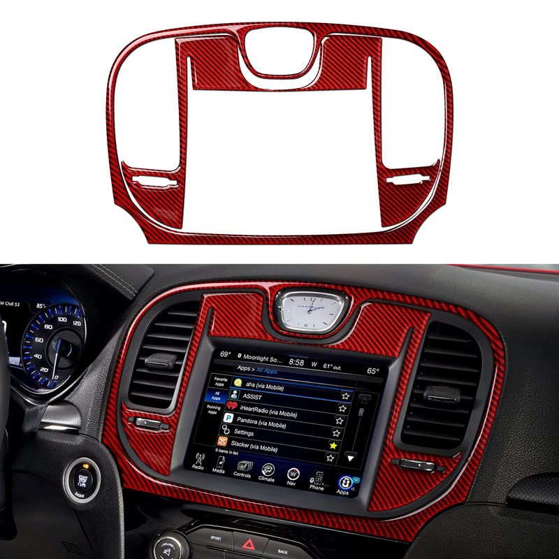 Image of Central Air AC Outlet Vent Decals for 2015-2023 Chrysler 300 / 300C / 300S / Limited /Touring Accessories Interior Stickers