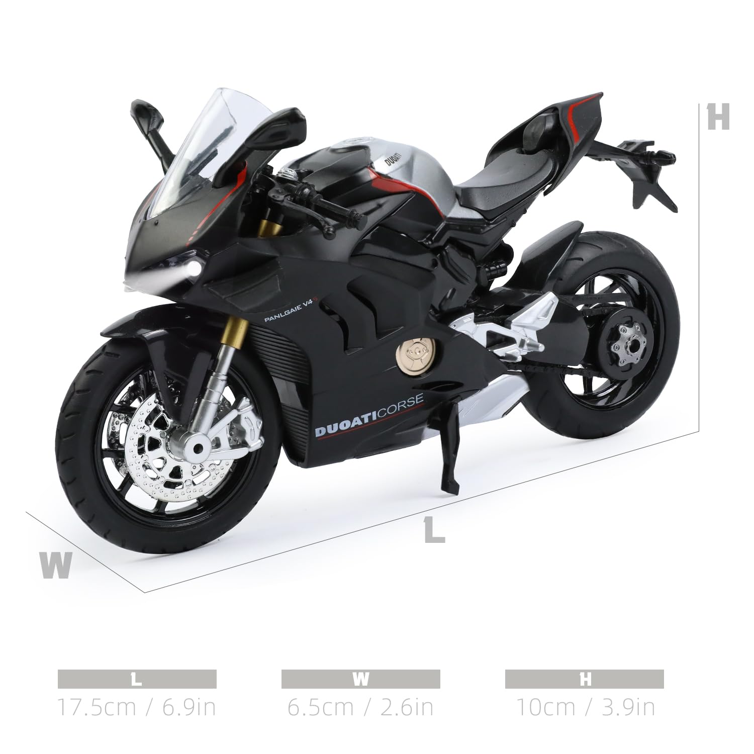 Amazon.co.jp: Risopen 1:12スケール バイクモデル Ducati V4Sモデル用