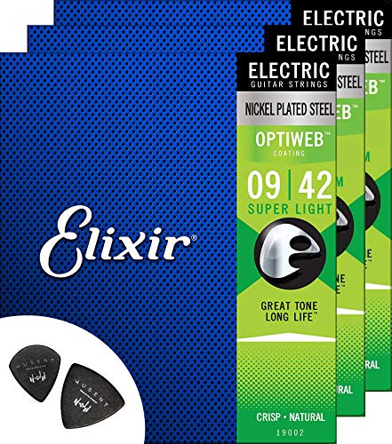Amazon.co.jp: Elixir エリクサー エレキ ギター 弦 3 セット
