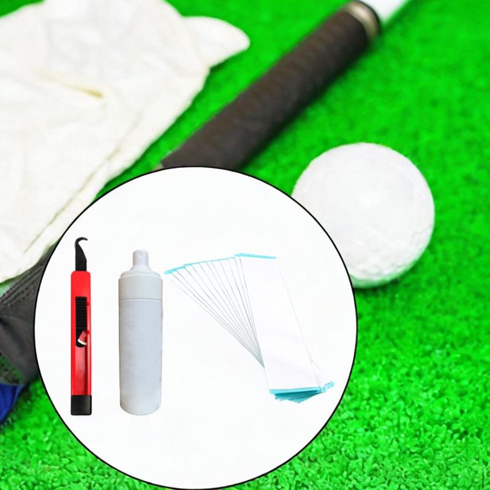4 Piezas Golf Club Regrip Kit Cinta Doble Cara Gancho Pinza Spray Fácil Reemplazo Material PP Y Acero Adecuado Golfistas Regalo