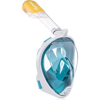 Diving Mask Snorkel Mask Full Mask 180 Degree Vision Diving Masks with Panoramic Full Face Design Sports Cameras Compatible Diving Goggles for Adults and Children
