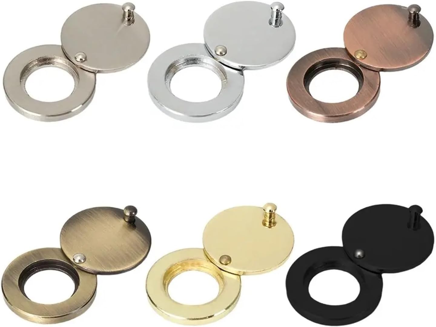 Peep Holes for Door 4 Pcs Fixed Door Mirror Covers, Privacy Peephole Covers, Door Mirror Covers, Privacy Panels(03)