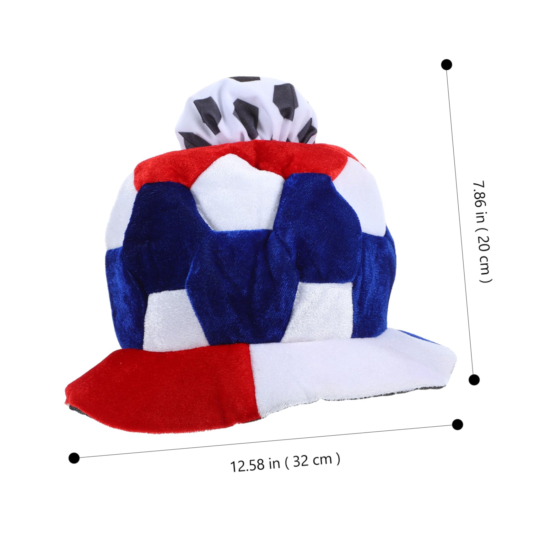 ifundom 3 Pezzi Cappello Da Tifoso Di Calcio Puntelli Cappello Da Gioco Di Calcio Decorativo Da Competizione Sportiva Per I Fan