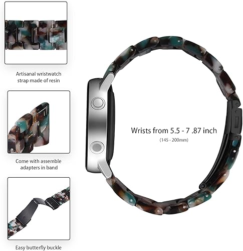 Miniatura 9 de Kabbba Correas de reloj de resina compatibles con Samsung Galaxy Watch 54 1.575 in 1.732 in, Galaxy Watch 5 pro 1.772 in, Galaxy Watch 4 Classic
