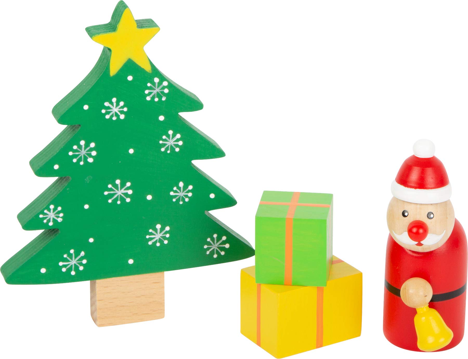 small foot Spielset Waldweihnacht der Tiere aus Holz, mit weihnachtlichen Spielfiguren, für Kinder ab 3 Jahren, 11749
