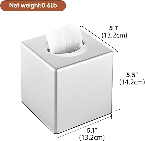 Miniatura 3 de Cubierta para caja de pañuelos, soporte cuadrado para pañuelos faciales para tocador de baño, encimeras, aparadores, mesita de noche, salones y