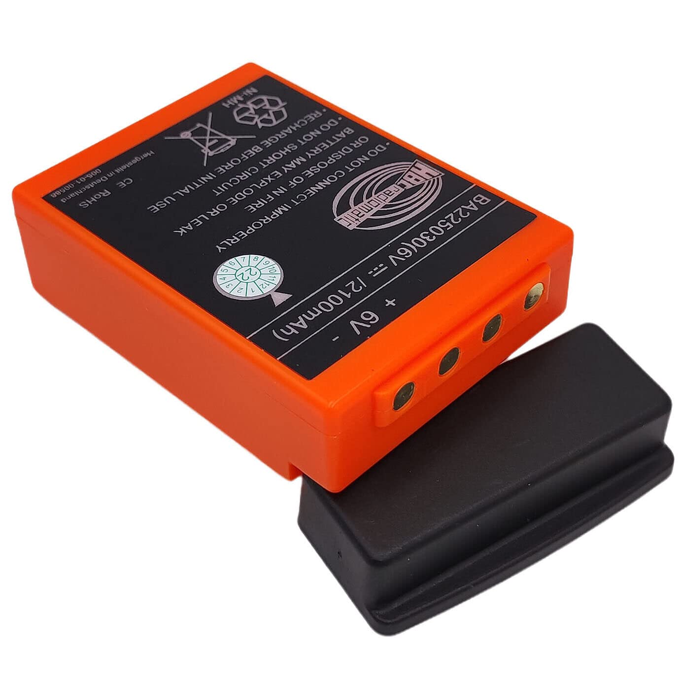2 Batterie Ricaricabili HBC BA225031 2100mAh 6V – Per Telecomandi Di Gru E Pompe HBC, Zoomlion, SANY