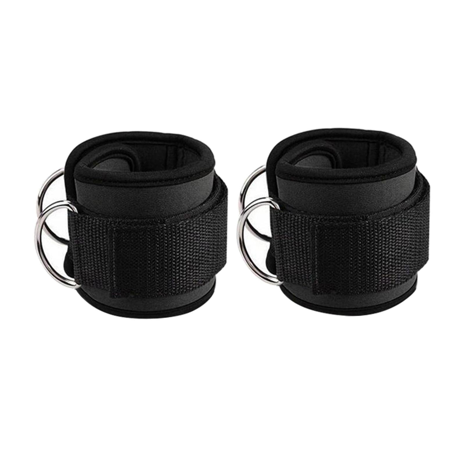 LOOM TREE® Ankle Strap Bands Exercise Leg Extensions Attachments for Gym Black | Fitness Running & Yoga | Strength Training | Home Gym Attachments-picture-50