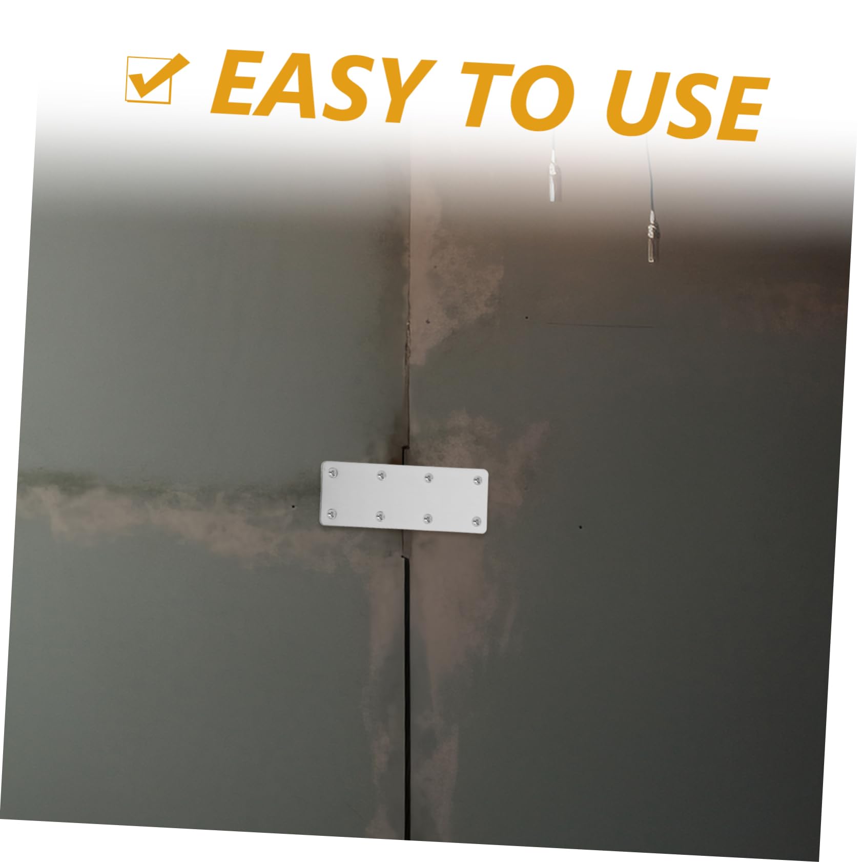 CIYODO 5pcs Repair Corner Braces Metal Plates Wall Brackets Mending Plates for Wood Brackets for Wood Corner Braces for Wood Metal Mounting Plate Four Holes Stainless Steel Fixed Code