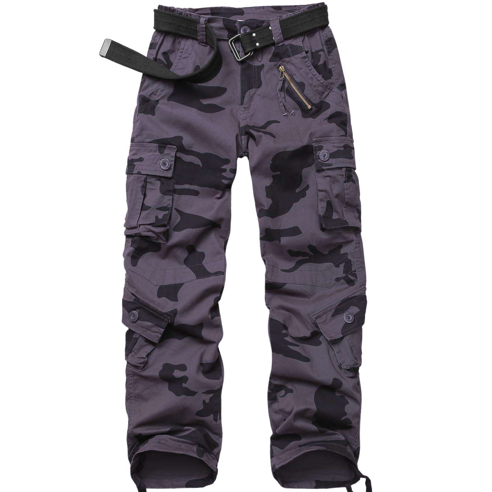 Alfiudad Womens Cargo Pants with Pockets, Women's Casual Military Army Hiking Combat Tactical Work Pants Trousers