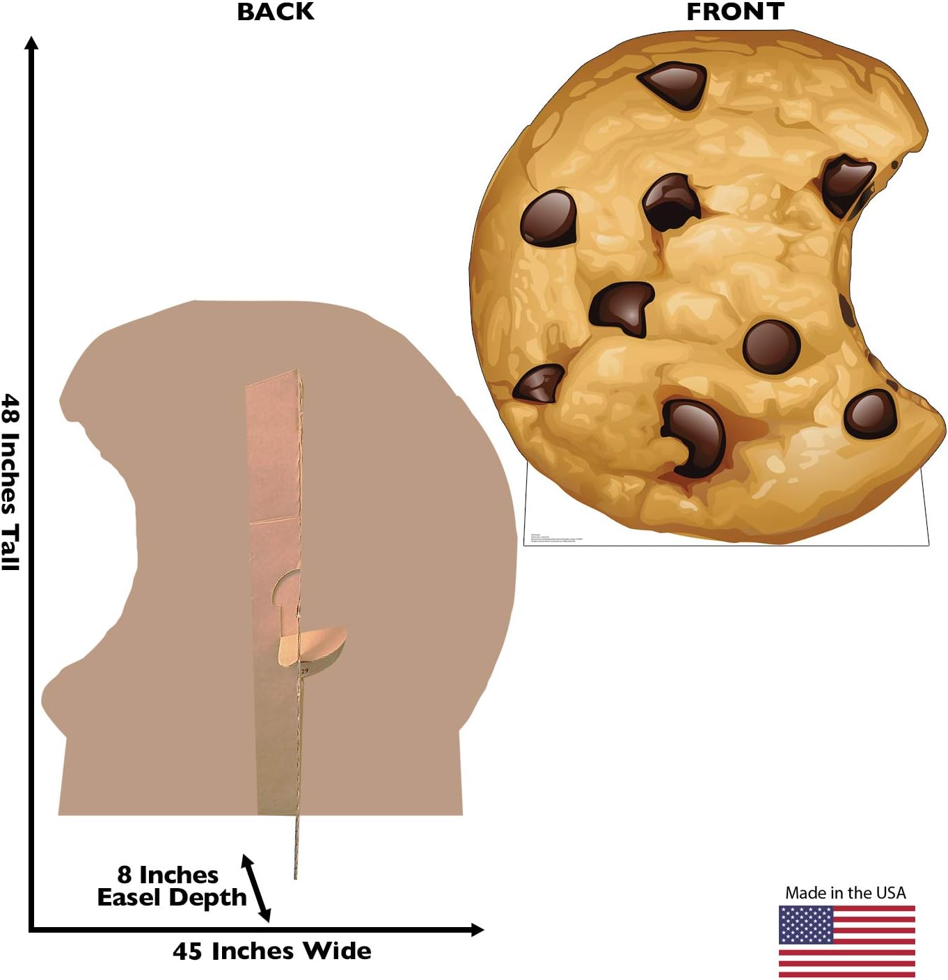 Cardboard People Chocolate Chip Cookie Life Size Cardboard Cutout Standup