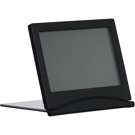 Amazon Co Jp Adesso アデッソ 目覚まし時計 大画面スリムクロック 温度 日付表示 ブラック Kh 01 ホーム キッチン