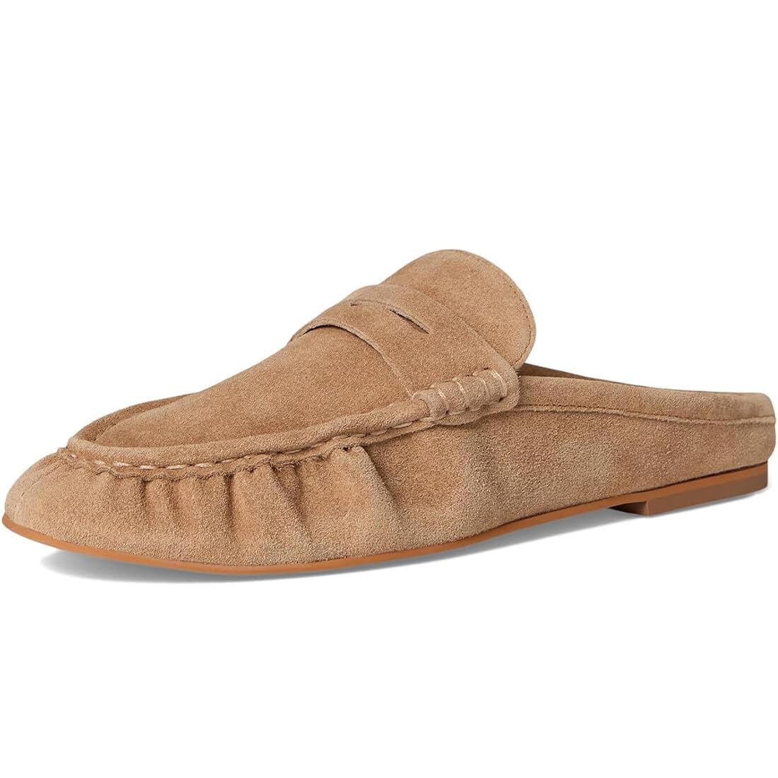 Axellion Women's Loafer Mules Ruched Penny Loafers Slip on Mule Shoes...