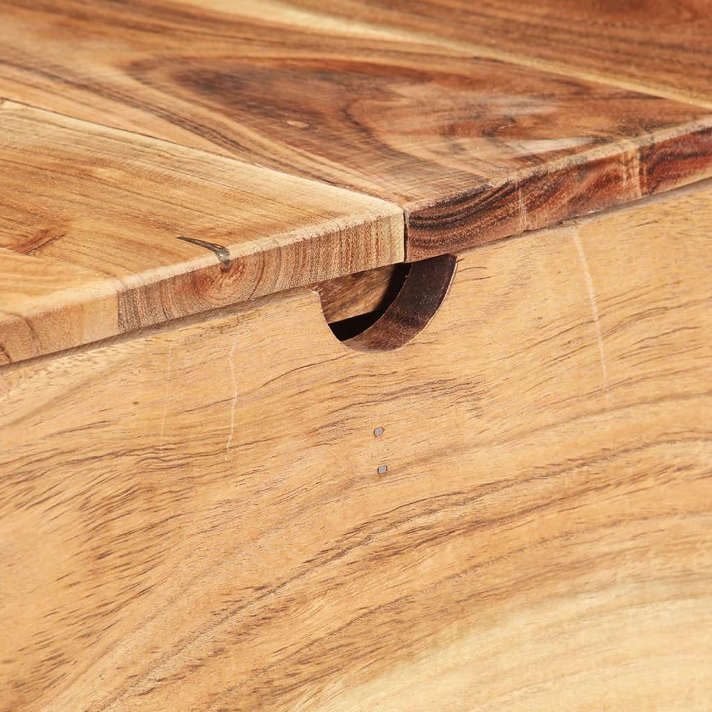 vidaXL Coiffeuse avec Miroir 112x45x76 cm Bois d'acacia Massif