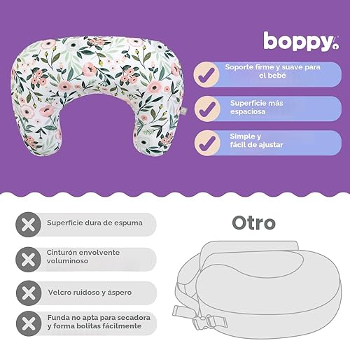 Miniatura 7 de Boppy Almohada de lactancia – Biberón firme y ergonómico en forma de U y almohada de lactancia materna con elevación alta para mayor comodidad