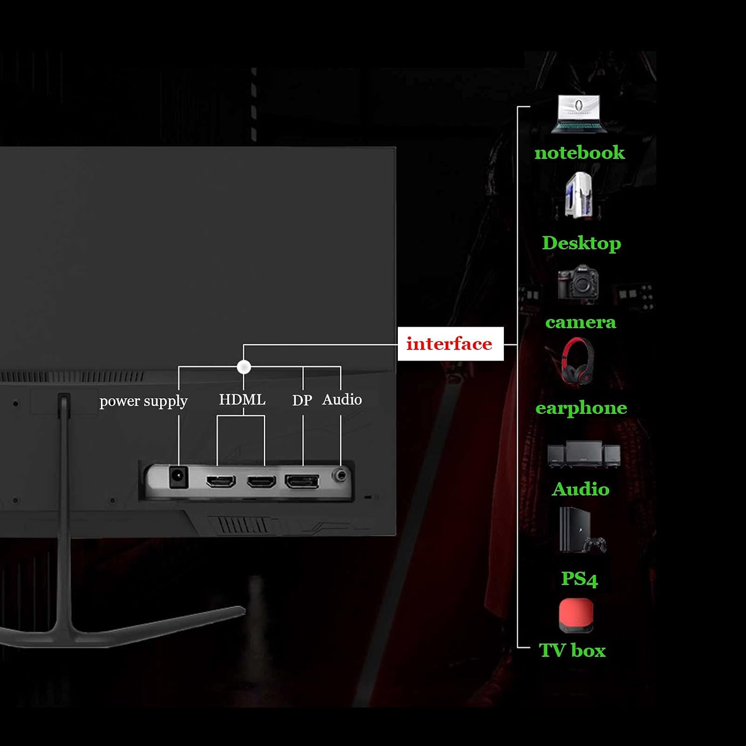 Buy yunyun Wide Monitor,24/27 Inch UltraThin Computer Monitor,200hz