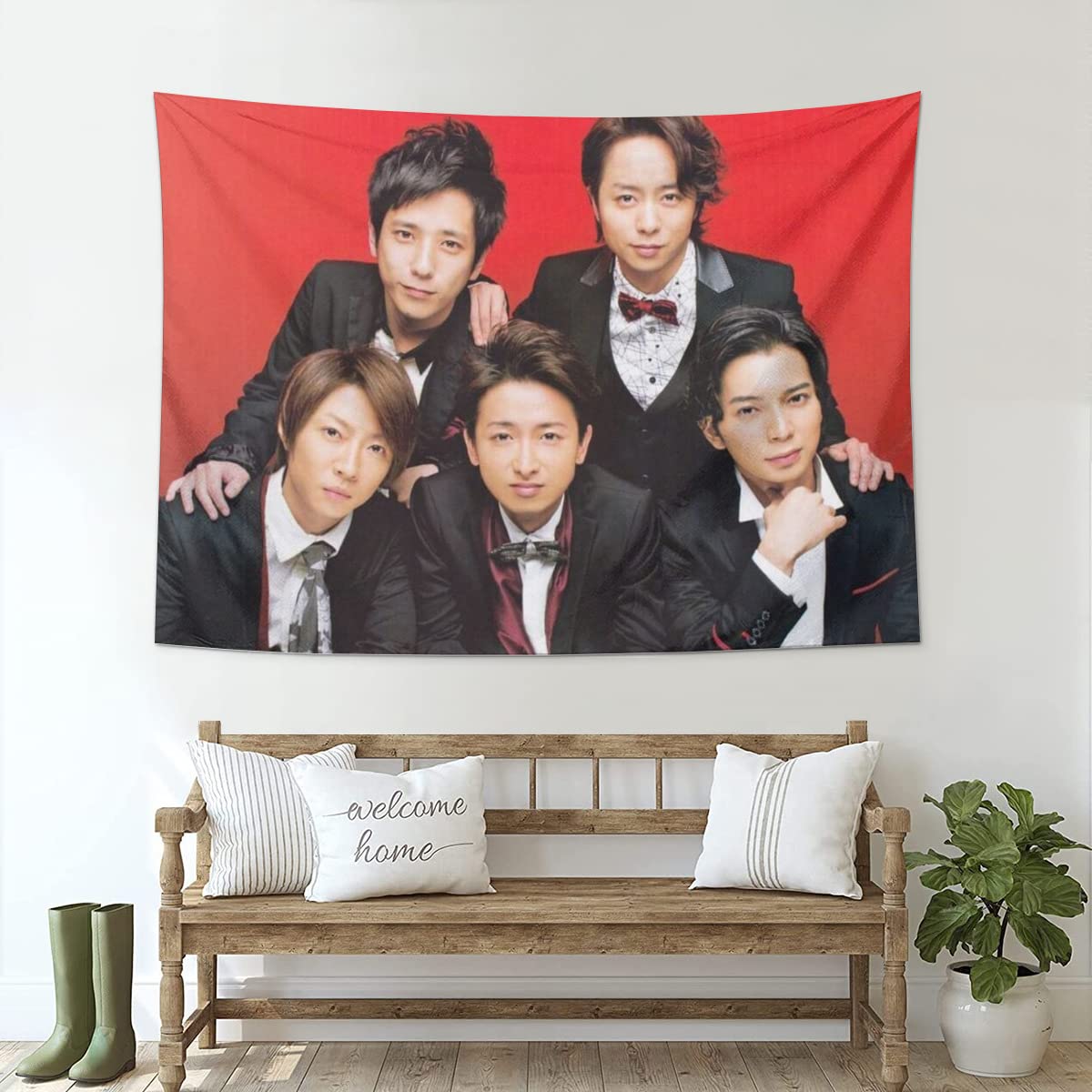 Amazon.co.jp: 嵐 あらし タペストリー 壁掛け 大判 布ポスター