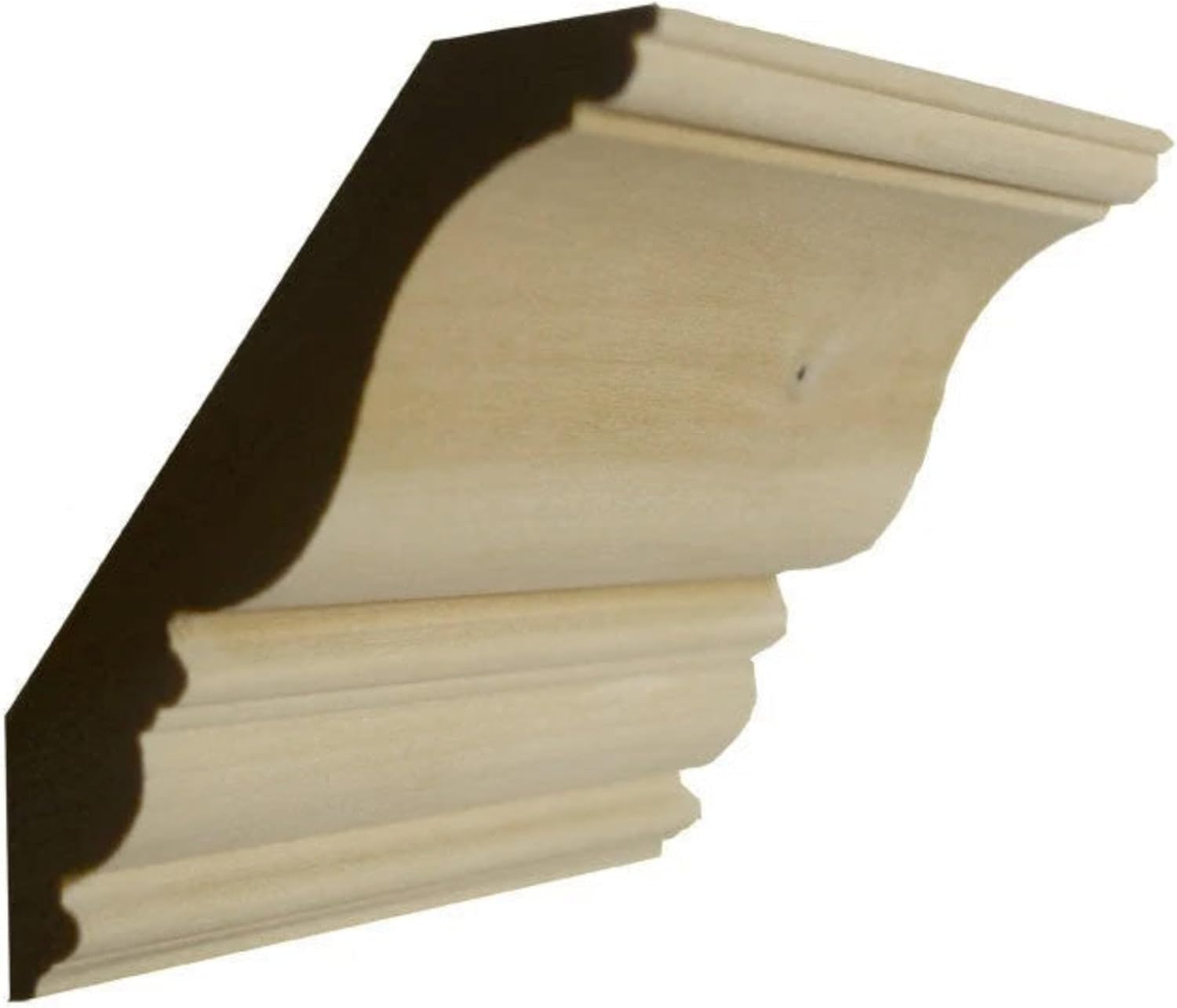 EWCR27 Crown 7/8" x 4-1/2" Unfinished 3-1/2" Rise x 2-7/8" Run, Maple, 42"