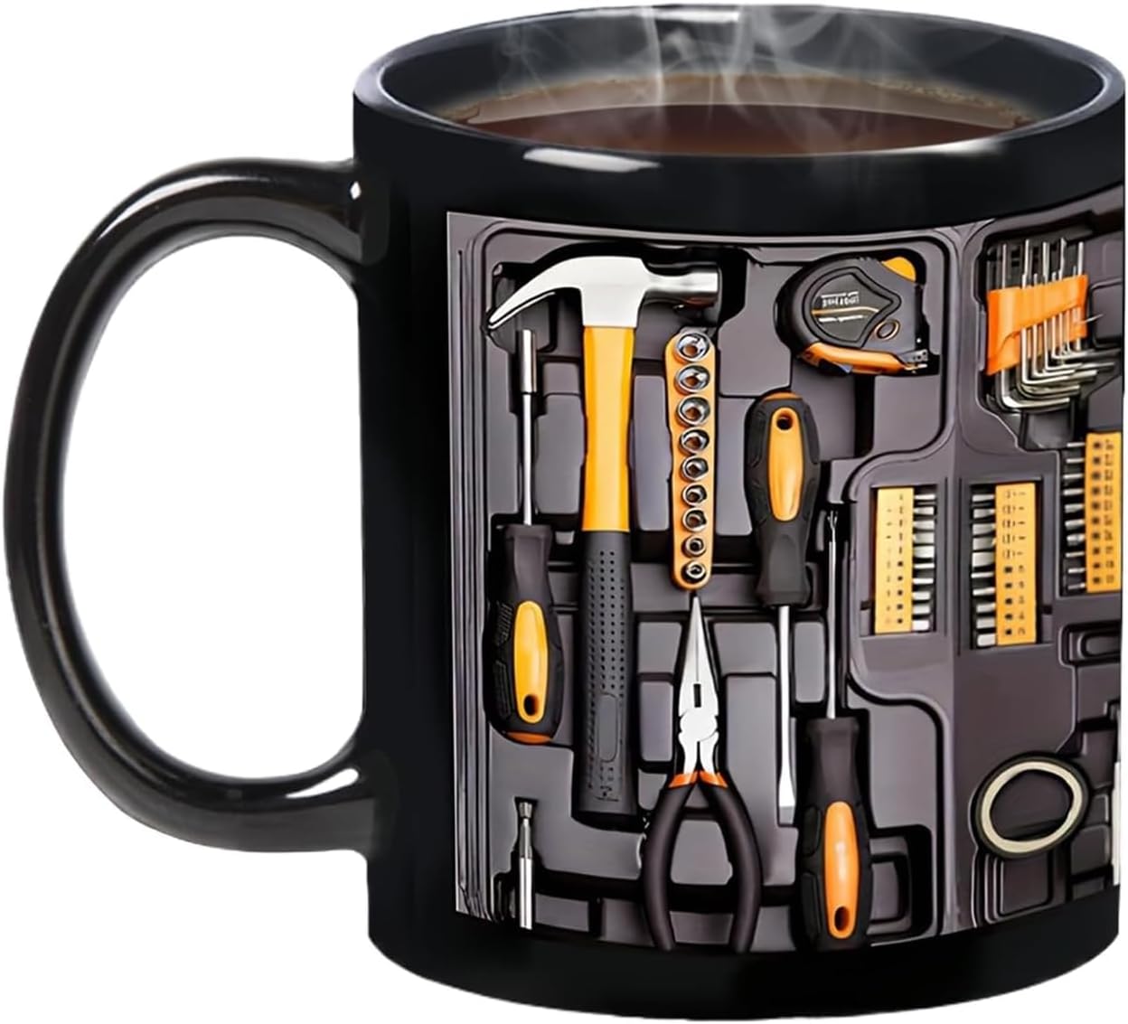– Mechanic Toolbox Mug, 11OZ Ceramic Mechanic Tools Coffee Mug, Creative Mug with Insulated Handle, Realistic Mechanics Tools Cup, Drinking Milk Tea Cup for Engineer Dad Men Gift