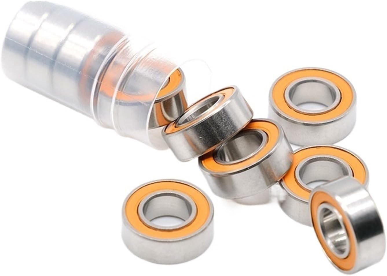 1Pcs S687 2RS ABEC7 7x14x5mm Stainless Steel Hybrid Ceramic Ball Bearing S687-2RS