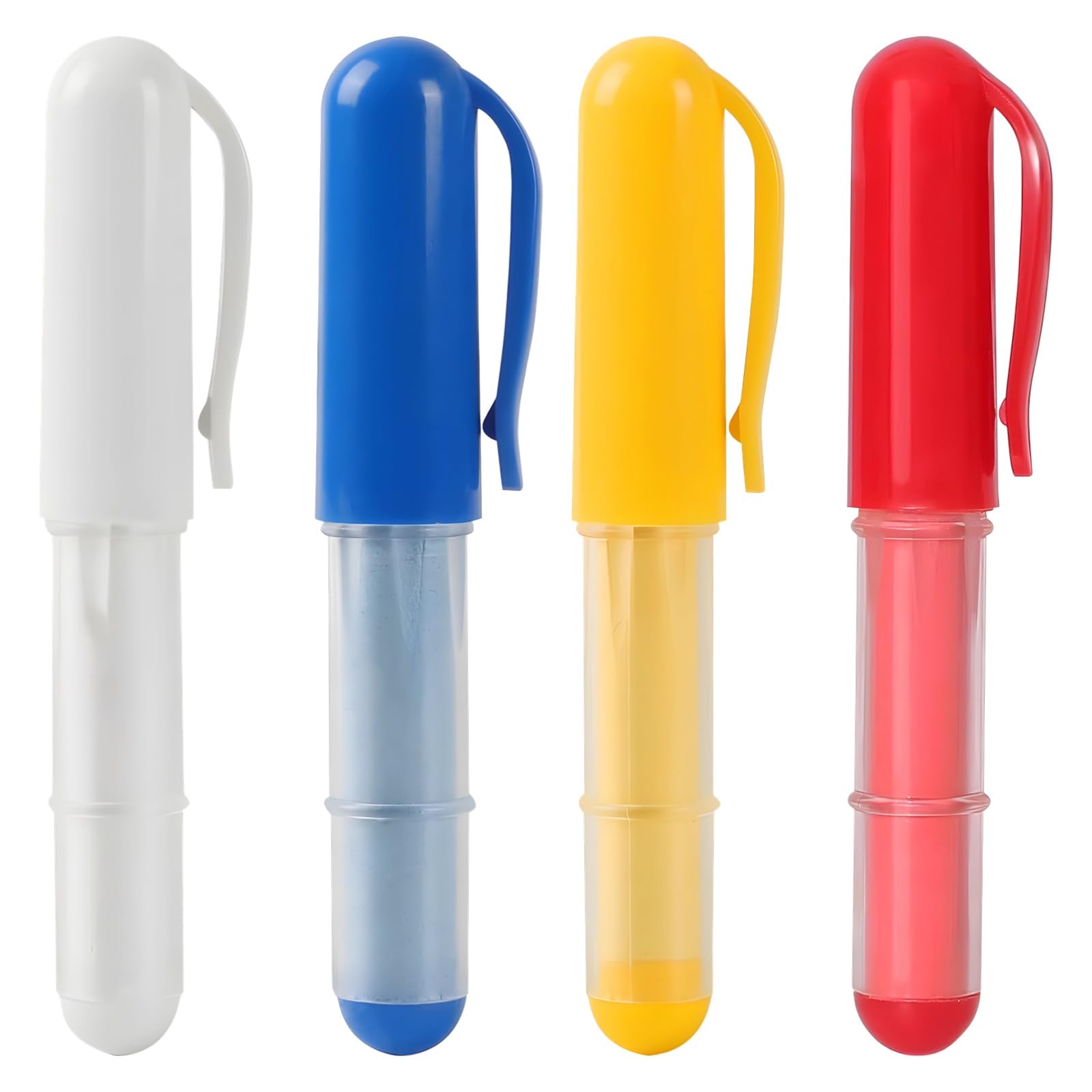 Chaco Pen Fabric Chalk Markers 4-Pack, Refillable Sewing Chalk Pencils - Ergonomic Design For Accurate Fabric Marking - Easy Use And Erase - Essential Tailoring Tools