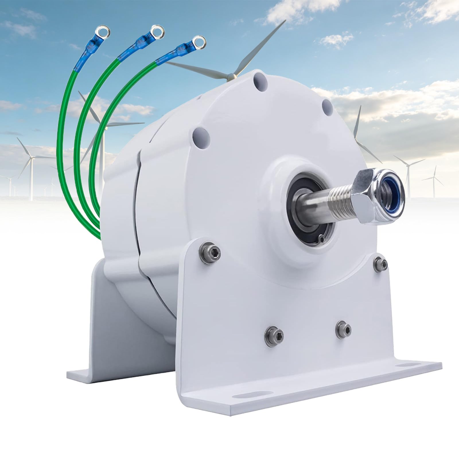 Generatore a magneti permanenti Alternatore trifase AC 12V 24V 48V con 600RPM e Magneti NdFeB per Turbine Eoliche e Generatori Idroelettrici 220V