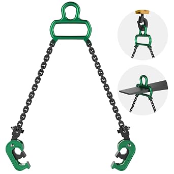 Chain Drum Lifter for 55 Gallon Drums, 2200 lbs Capacity, Enhanced | Automatic Grip Locking OSHA-Compliant Lifting Design Heavy-Duty Alloy Construction Industrial Material Handling