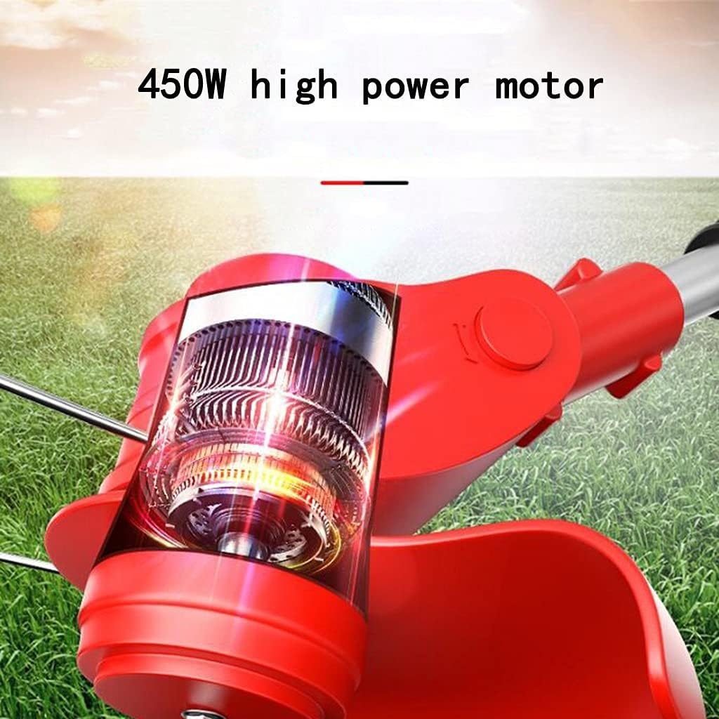 Cordless Grass Strimmer Hand Mower Cylinder Mower Cheap Lawn mowers Lawn Mower Electric Lawn Mower Rechargeable Small Household Lawn Mower Multifunctional Metal Material
