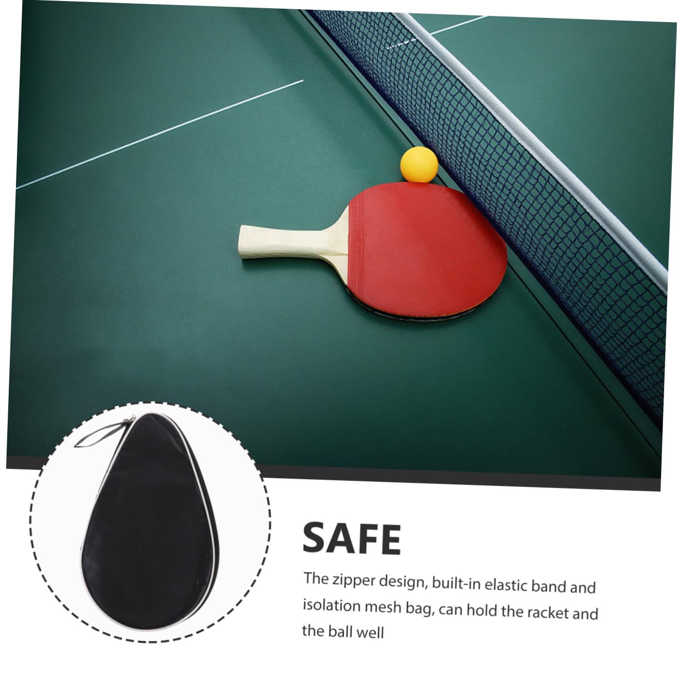 YARNOW Borsa Da Pong Riutilizzabile Organizzatore Borsa Per Racchette Da Pong Organizzazione Custodia Per Racchette Da Pong Sport Portatile Panno Oxford