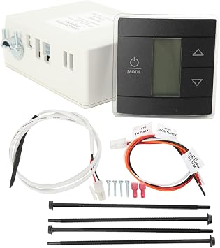 RV Thermostat 3316410.700 Wall Thermosta t Relay Box Kit, RV Thermostat Heat/Cool for Camper Conditioners, Thermosta t Replacement with Control Box 3313191.000