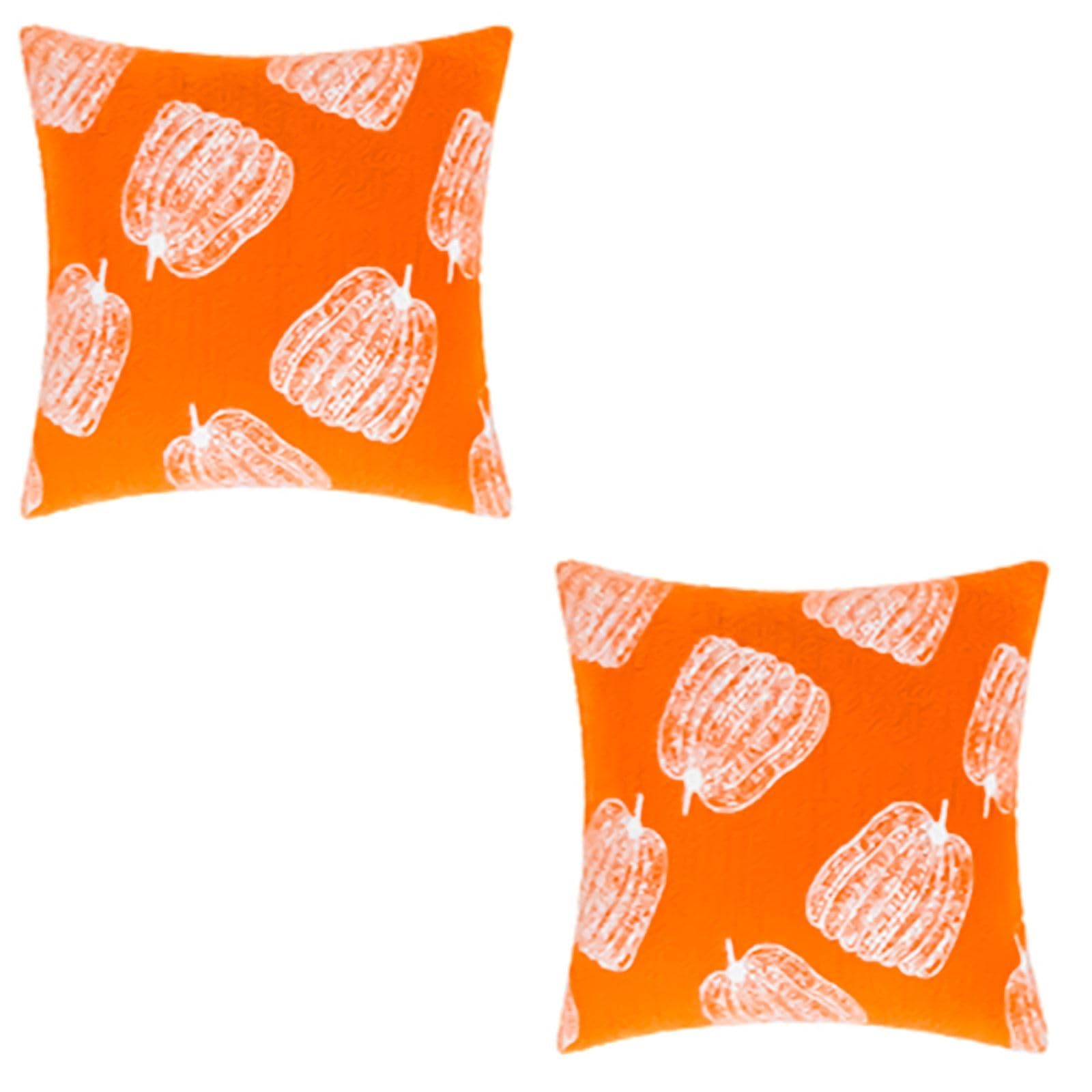 carotoe 2PCS Pillowcase Autumn Pumpkin Throw Pillow Covers 45x45cm for Autumn Couch Decoration Pillow Covers