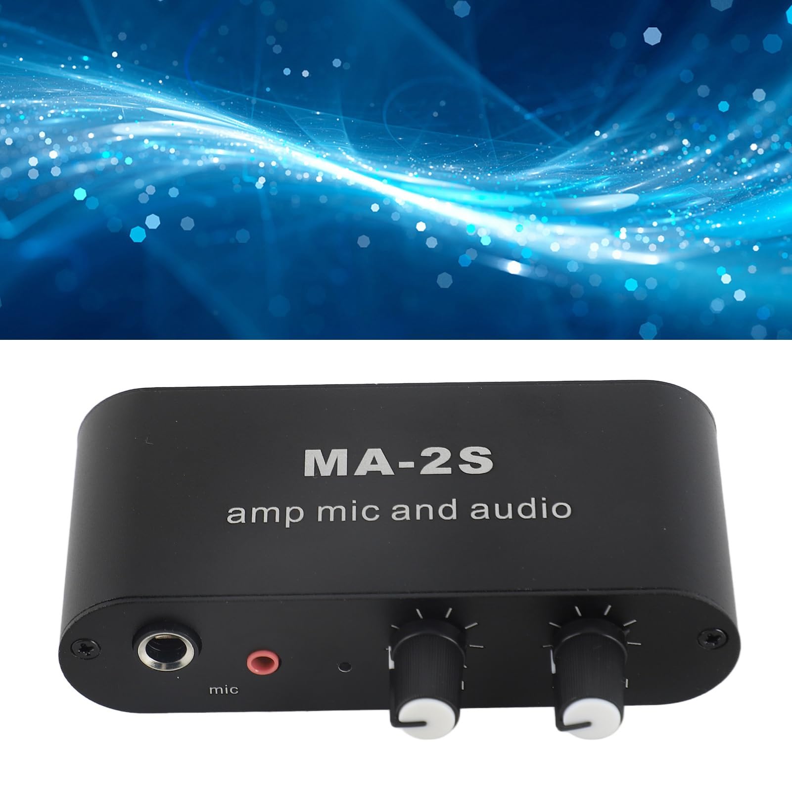 Preamplificatore Audio Bluetooth Con Controllo Volume – Doppio Canale 3.5mm, Uscita Cuffie E Ingresso Mix, Per Computer, Microfono E Casse - 3