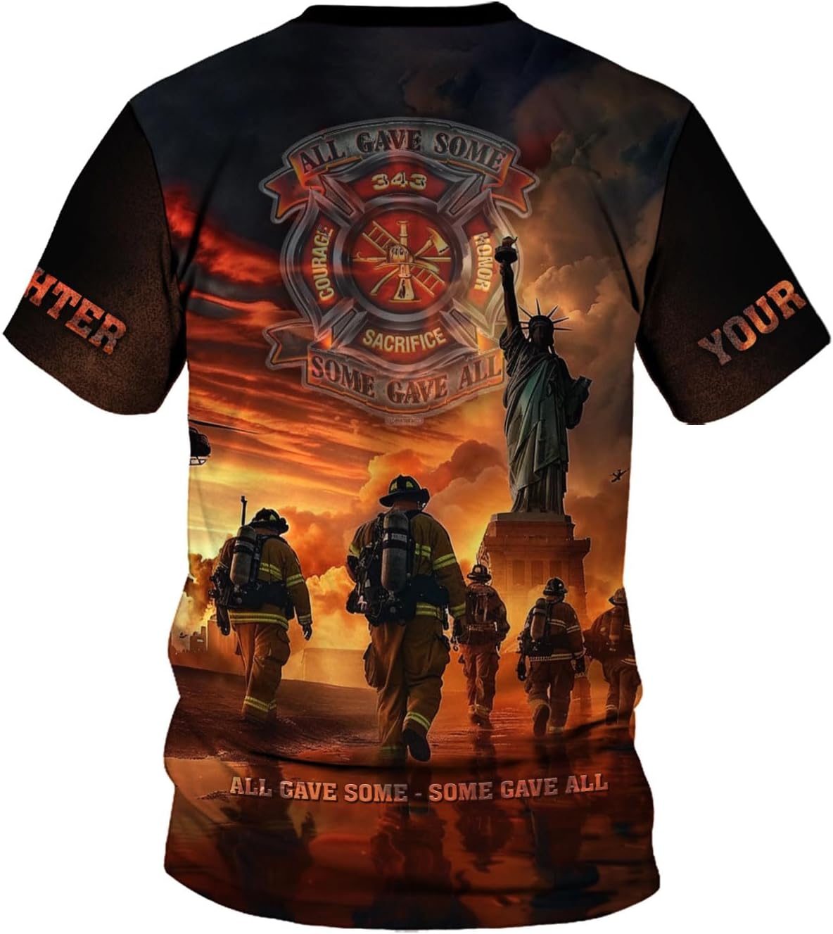 Personalized Firefighter Shirt for Man Women,Custom Firefighter 3D Shirt, Firefighter Tshirt, Firefighter Shirt Gift Fire Man
