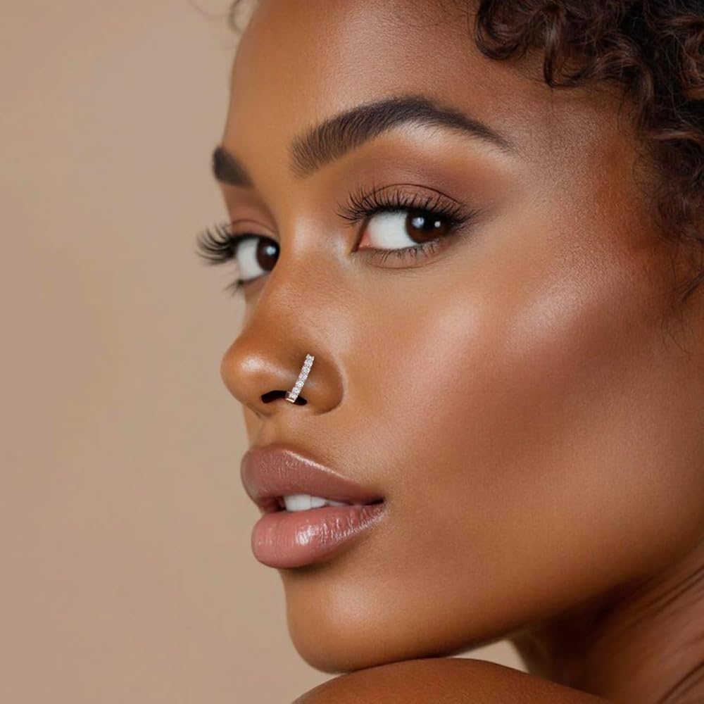 Amazon.com: 0.13 Carat 7-Stone Natural Diamond Nose Pin Amazon.com: 0.13 Carat 7-Stone Natural Diamond Nose Pin