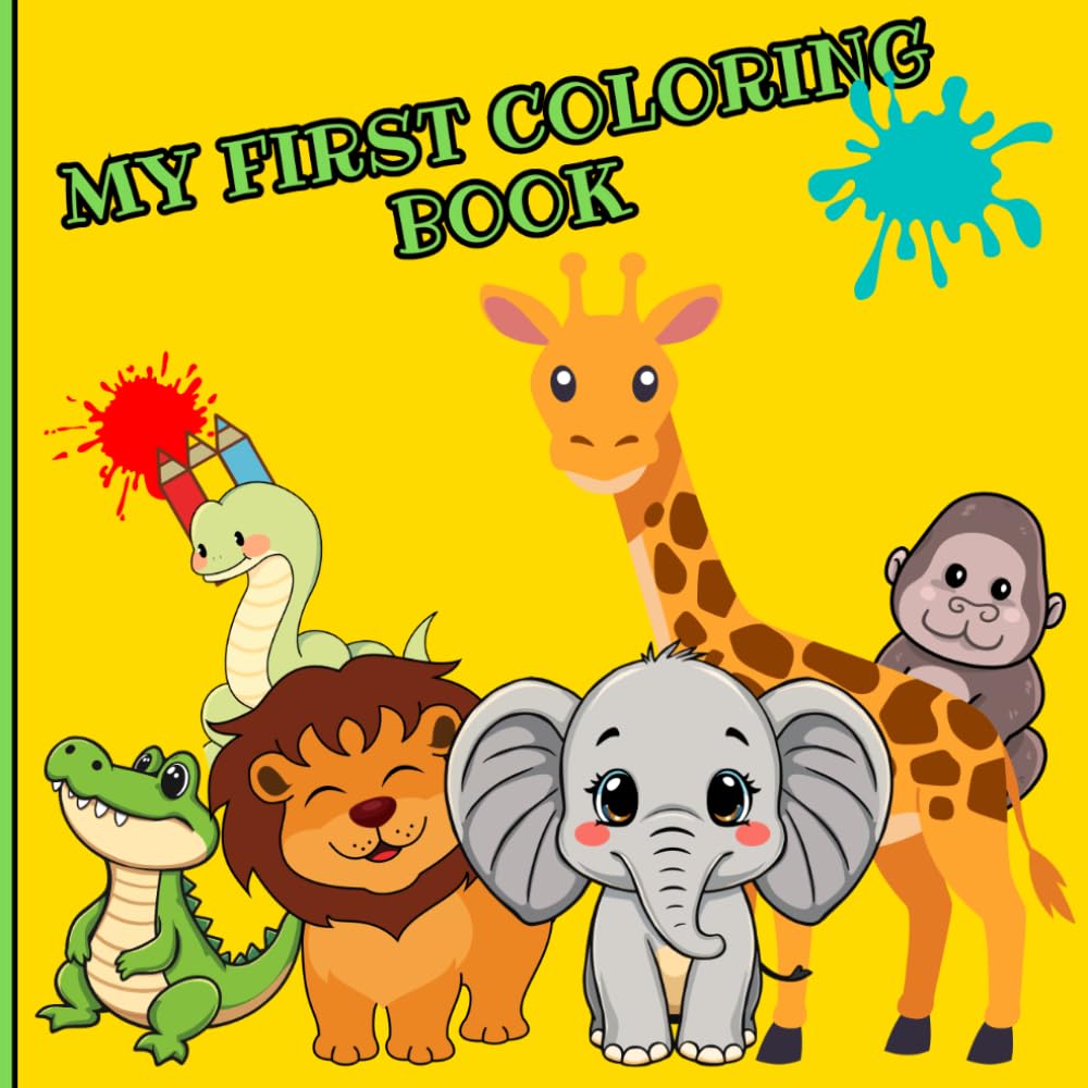 Exotic Animals Coloring Book: Educational Coloring pages with animals and Alphabet for children 3-5