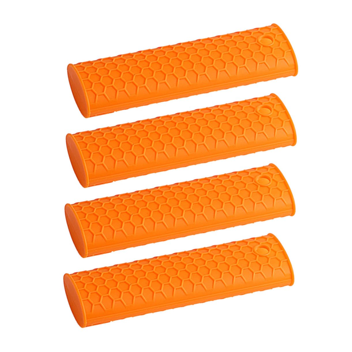 Fundas de silicona para asas de ollas, protectores flexibles y resistentes al calor