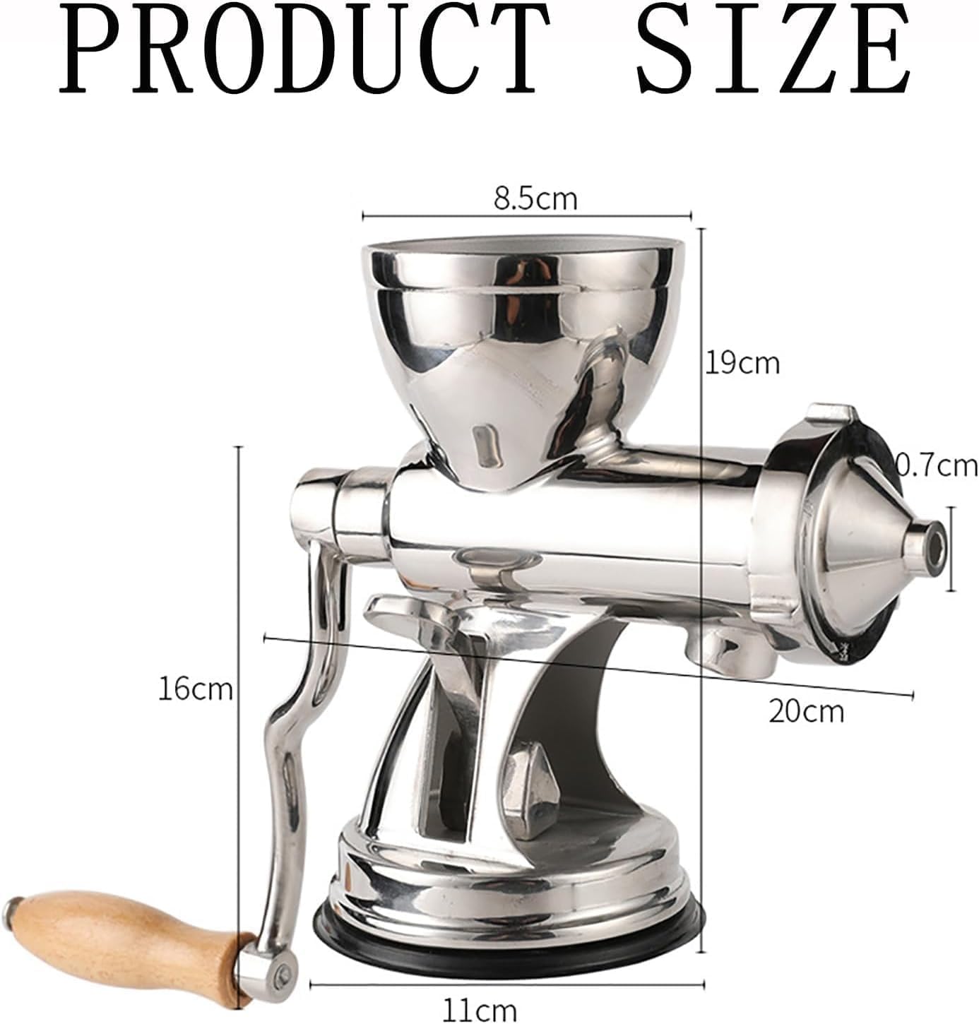Exprimidor manual de acero inoxidable para frutas, verduras, cítricos, naranja, zumo, extractor multifuncional, exprimidor lento