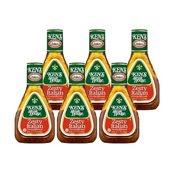 Kens Steak House Steak House Zesty Italian Dressing 16 Fl Oz حزمة من 6