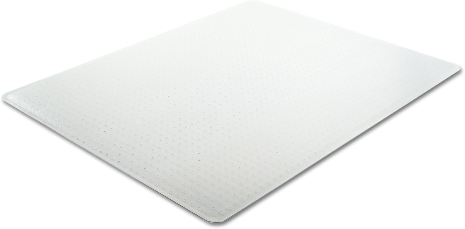 deflecto SuperMat Frequent Use Chair Mat Medium Pile Carpet Beveled 46 x 60 Clear
