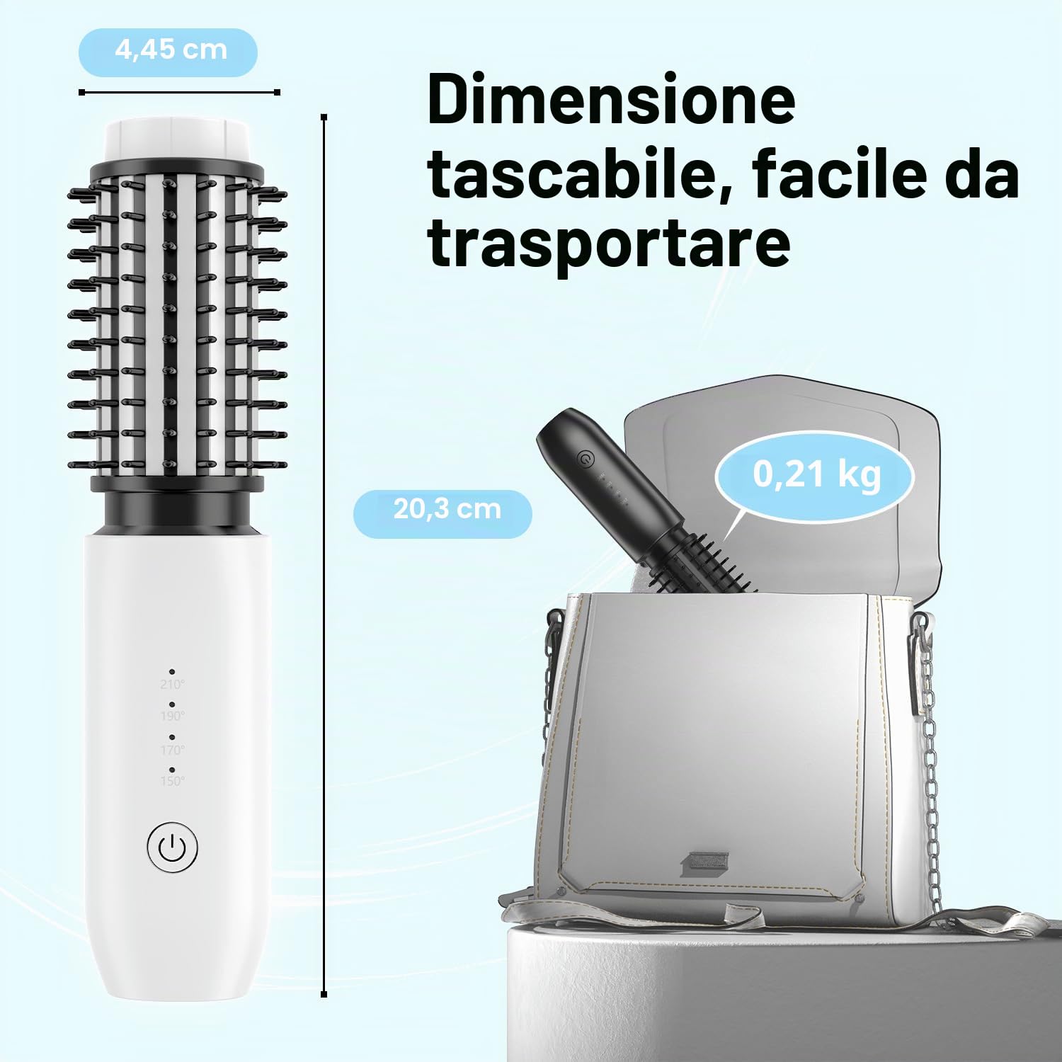 Spazzola Riscaldante Senza Fili, 40mm Thermal Brush