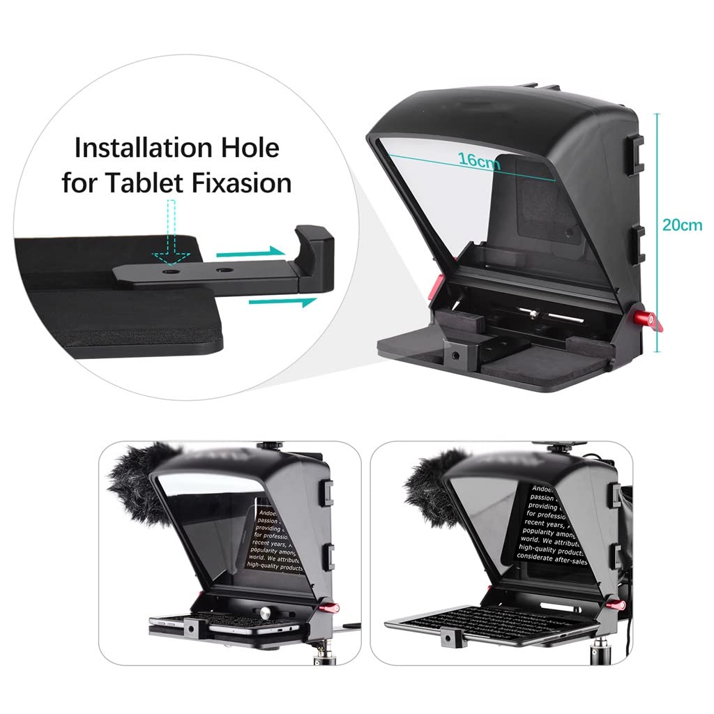 テレプロンプター タブレット/スマートフォンカメラ用 Androidに対応する テレプロンプター タブレット/スマートフォンカメラ用 Androidに対応