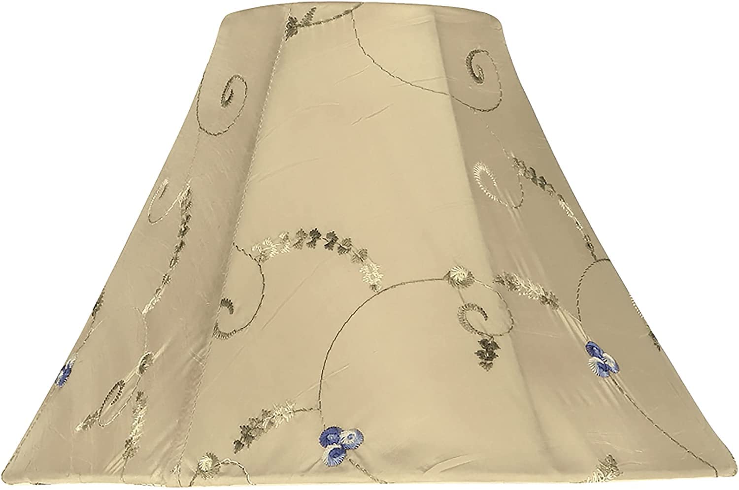 Aspen Creative 58026A, Bell Uno Lamp Shade, Gold, 4" Top x 10" Bottom x 7" Slant Height, Slip UNO 33mm