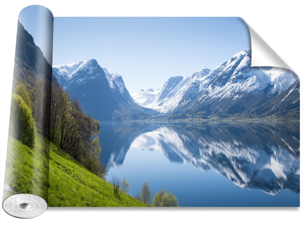 Papier Peint Fjord en Norvège Créez une Ambiance Nature dans la Chambre